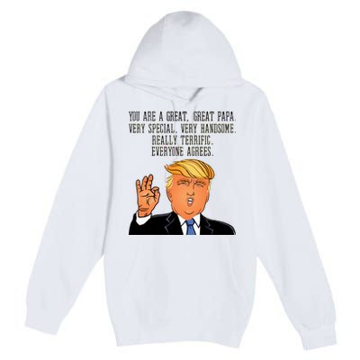 Papa Donald Trump Premium Pullover Hoodie