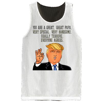 Papa Donald Trump Mesh Reversible Basketball Jersey Tank