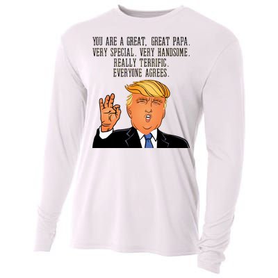 Papa Donald Trump Cooling Performance Long Sleeve Crew