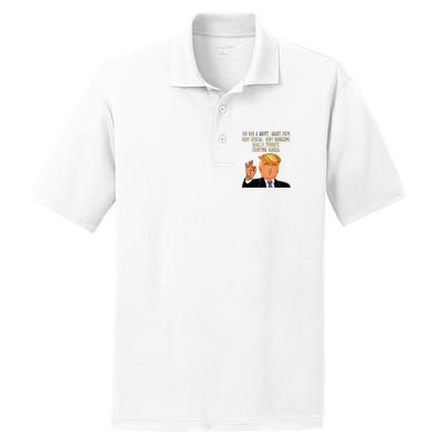 Papa Donald Trump PosiCharge RacerMesh Polo