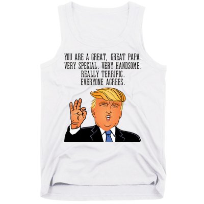 Papa Donald Trump Tank Top