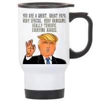 Papa Donald Trump Stainless Steel Travel Mug