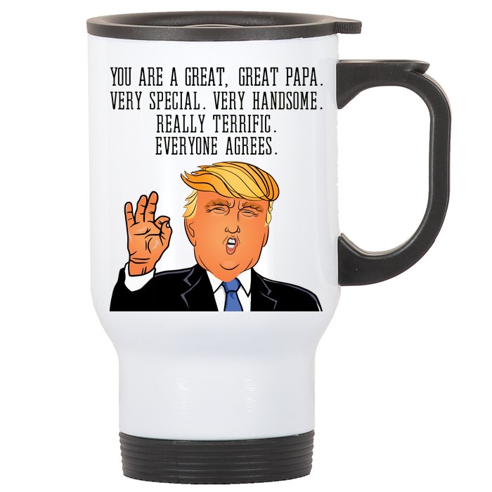 Papa Donald Trump Stainless Steel Travel Mug