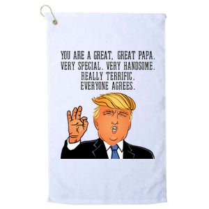 Papa Donald Trump Platinum Collection Golf Towel