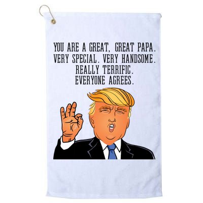 Papa Donald Trump Golf Towel