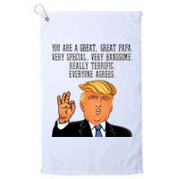 Papa Donald Trump Platinum Collection Golf Towel