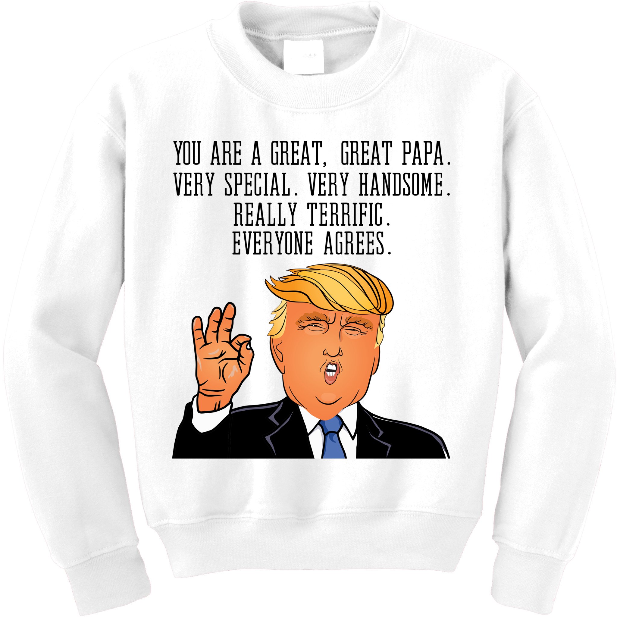 Papa Donald Trump Kids Sweatshirt