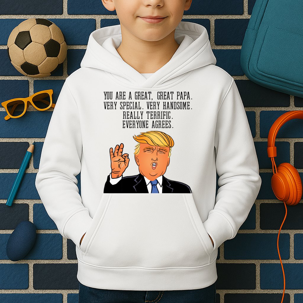 Papa Donald Trump Kids Hoodie