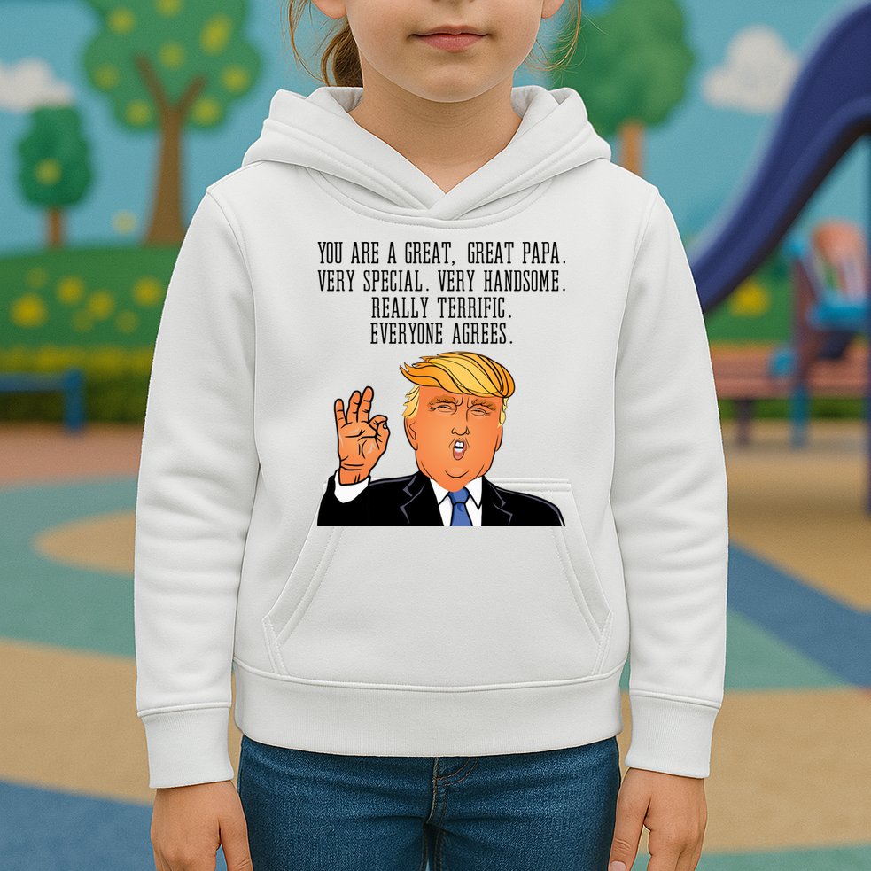 Papa Donald Trump Kids Hoodie