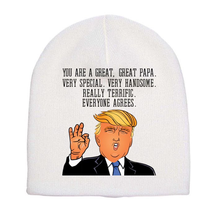 Papa Donald Trump Short Acrylic Beanie