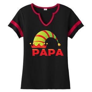 Papa Elf Ladies Halftime Notch Neck Tee