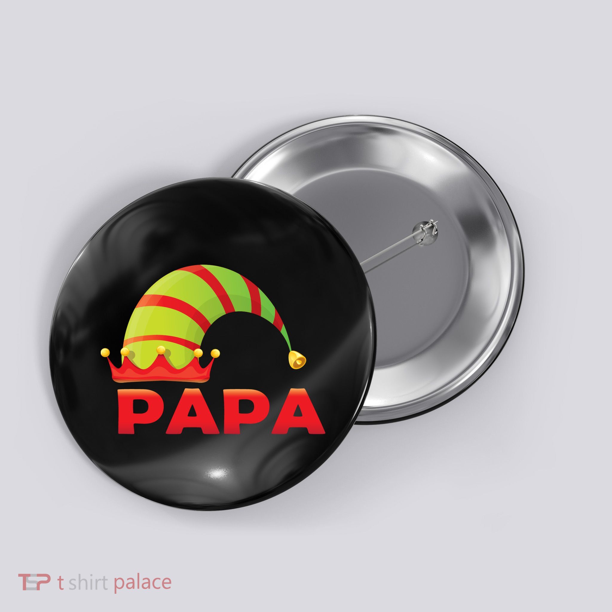 Papa Elf Button