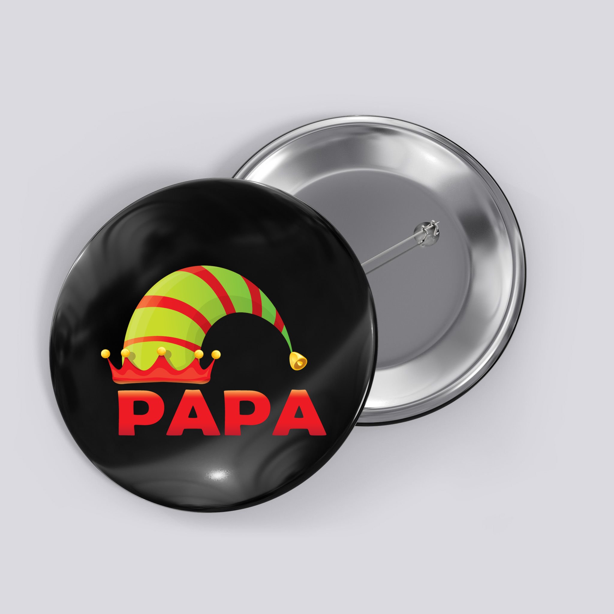 Papa Elf Button