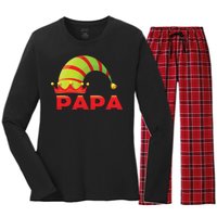 Papa Elf Women's Long Sleeve Flannel Pajama Set 