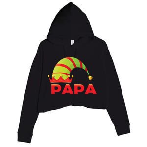 Papa Elf Crop Fleece Hoodie