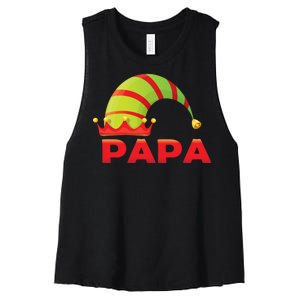 Papa Elf Women's Racerback Cropped Tank