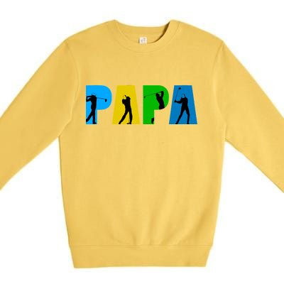 Papa Golfing Premium Crewneck Sweatshirt