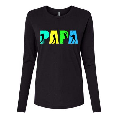 Papa Golfing Womens Cotton Relaxed Long Sleeve T-Shirt