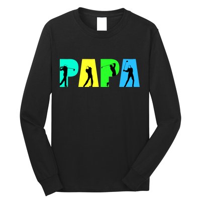 Papa Golfing Long Sleeve Shirt