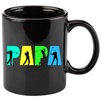 Papa Golfing 11oz C Handle Ceramic Mug