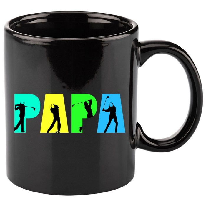 Papa Golfing 11oz C Handle Ceramic Mug