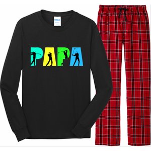 Papa Golfing Long Sleeve Pajama Set