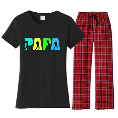 Papa Golfing Women's Flannel Pajama Set