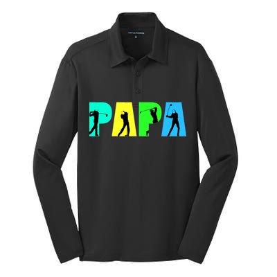 Papa Golfing Silk Touch Performance Long Sleeve Polo