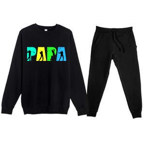 Papa Golfing Premium Crewneck Sweatsuit Set