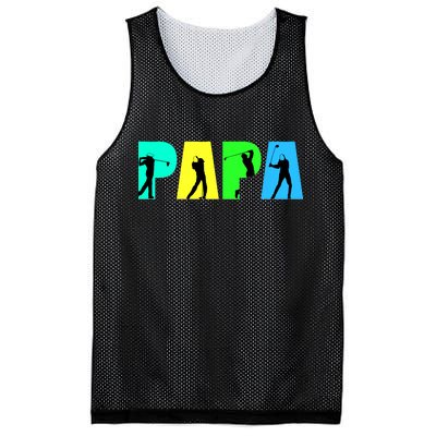 Papa Golfing Mesh Reversible Basketball Jersey Tank