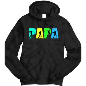 Papa Golfing Tie Dye Hoodie