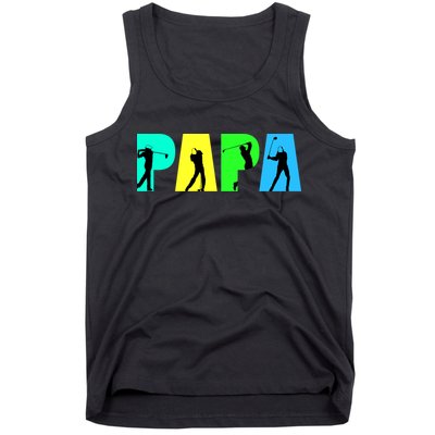 Papa Golfing Tank Top