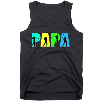 Papa Golfing Tank Top