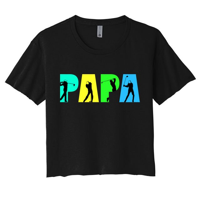 Papa Golfing Crop Top