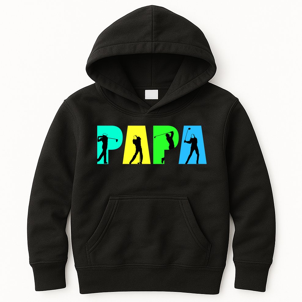 Papa Golfing Kids Hoodie