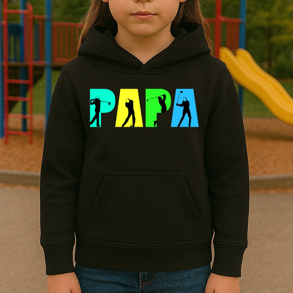 Papa Golfing Kids Hoodie