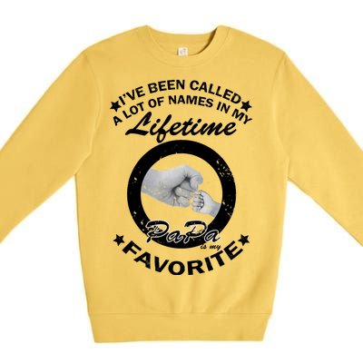 Papa Is My Favorite Premium Crewneck Sweatshirt