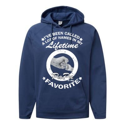 Papa Is My Favorite Performance Fleece Hoodie