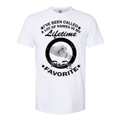 Papa Is My Favorite Softstyle CVC T-Shirt