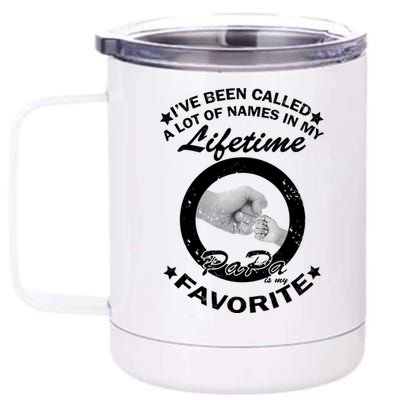 Papa Is My Favorite 12 oz Stainless Steel Tumbler Cup