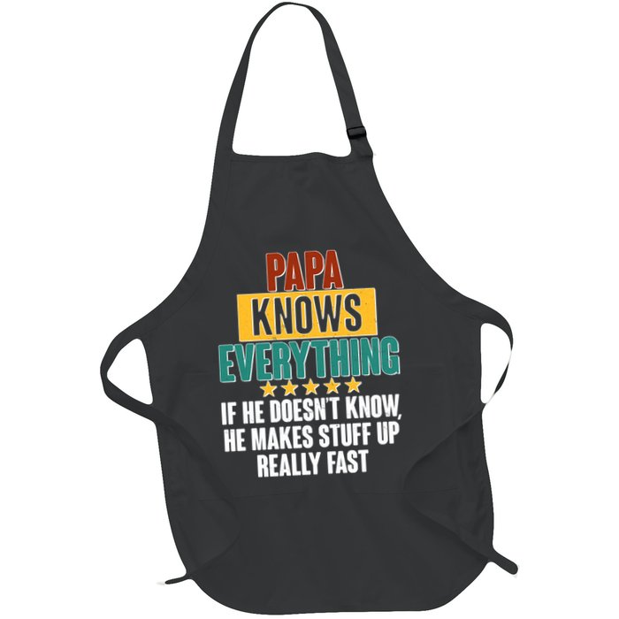 Papa Knows Everything No Matter What Apron