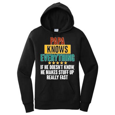 Papa Knows Everything No Matter What Women's Pullover Hoodie