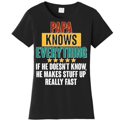 Papa Knows Everything No Matter What Women's T-Shirt