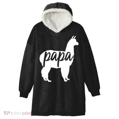 Papa Lama Hooded Wearable Blanket