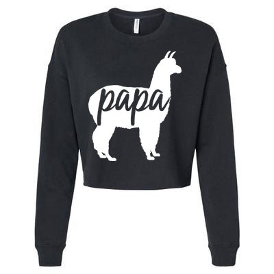 Papa Lama Cropped Pullover Crew