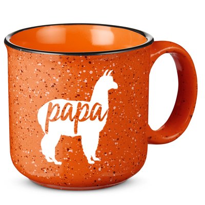 Papa Lama 15oz Campfire Ceramic Mug