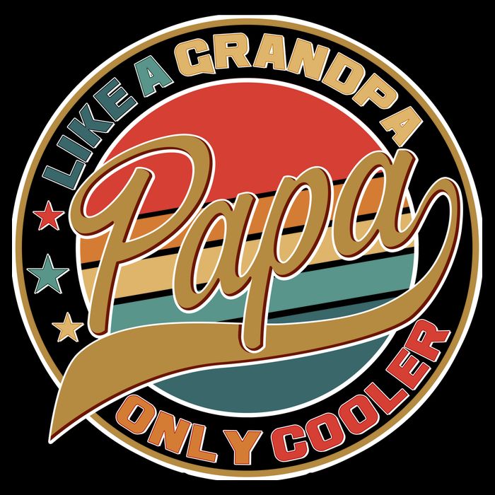 Papa Like A Grandpa Only Cooler Emblem Impact Tech Backpack