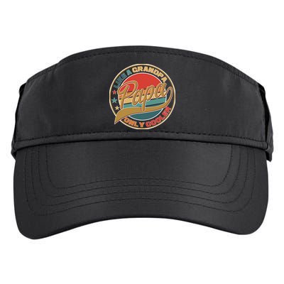 Papa Like A Grandpa Only Cooler Emblem Adult Drive Performance Visor