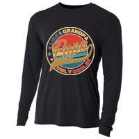 Papa Like A Grandpa Only Cooler Emblem Cooling Performance Long Sleeve Crew