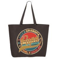 Papa Like A Grandpa Only Cooler Emblem 25L Jumbo Tote